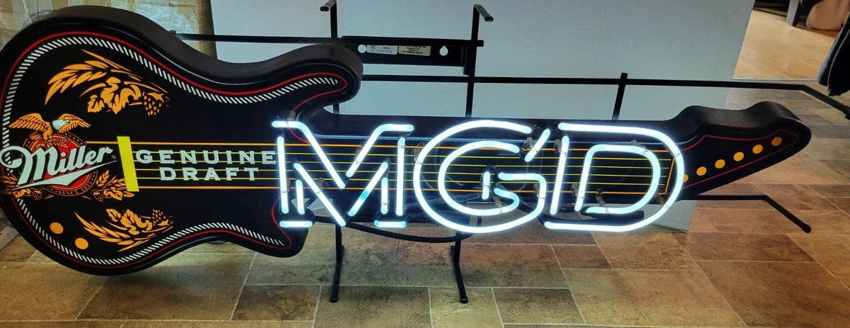 Miller Guitar Neon In Collectible Miller Signs & Tins for sale | eBay