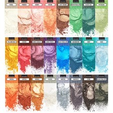 Mica Powder for Resin Coloring 24 Colors Set - Pigment Powder for Nails