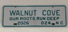 Walnut Cove North Carolina License Plate Topper