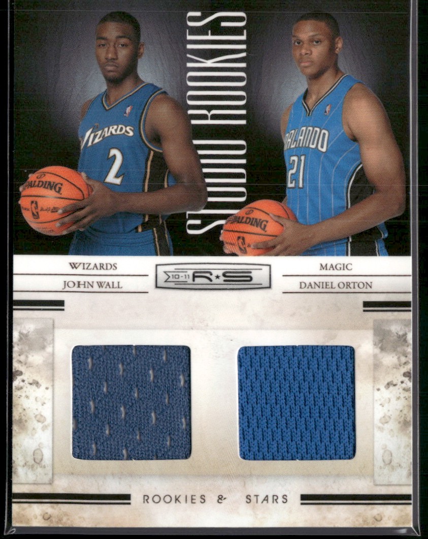 John Wall Daniel Orton 2010 Rookies & Stars Studio Combo Materials #10 SN, MEM