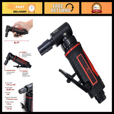 1/4" Angle Pistol Grip Air Die Grinder, 20000 RPM, 1/4" Collet, High Torque Tool