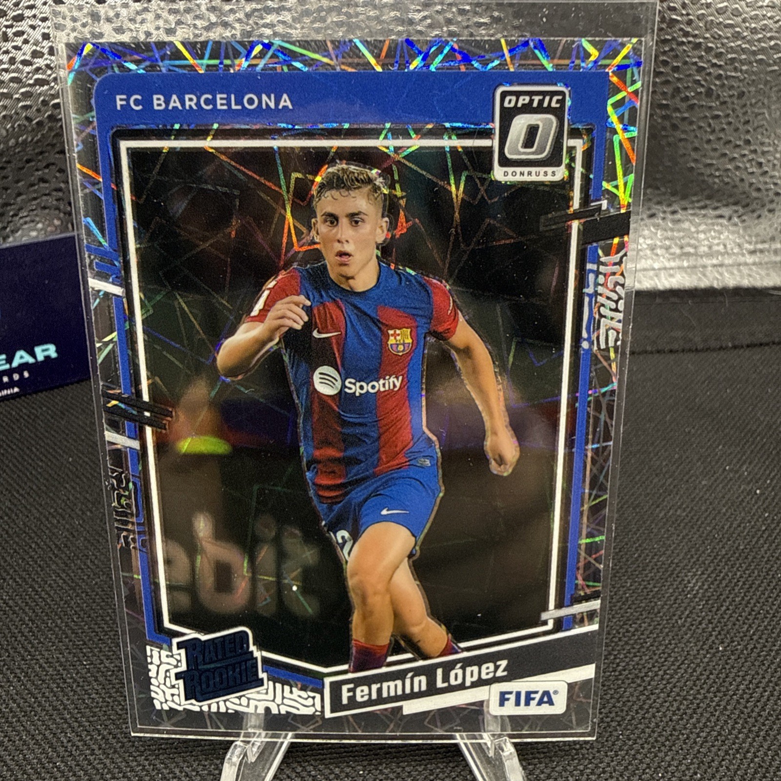 2023-24 Donruss FIFA Fermin Lopez Rated Rookie Optic Velocity Prizm #183 FC Barc