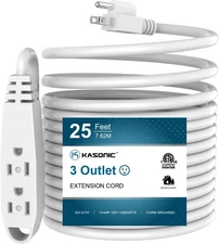 Kasonic 25 Ft 3 Outlet Extension Cord Indoor Outdoor