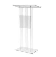 Clear Acrylic Podium Transparent Church Pulpit Plexiglass Lectern Debate Wedding