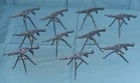 vintage G.I. GI JOE 1986 ROADBLOCK GUN + STAND lot x10 weapons parts FREE SHIP