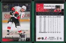 2010-11 Upper Deck Exclusives #277 Brendan Morrison Calgary Flames /100