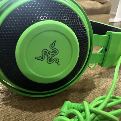 Razer Kraken Green Gaming Headset Analog Connection PS4 PS5