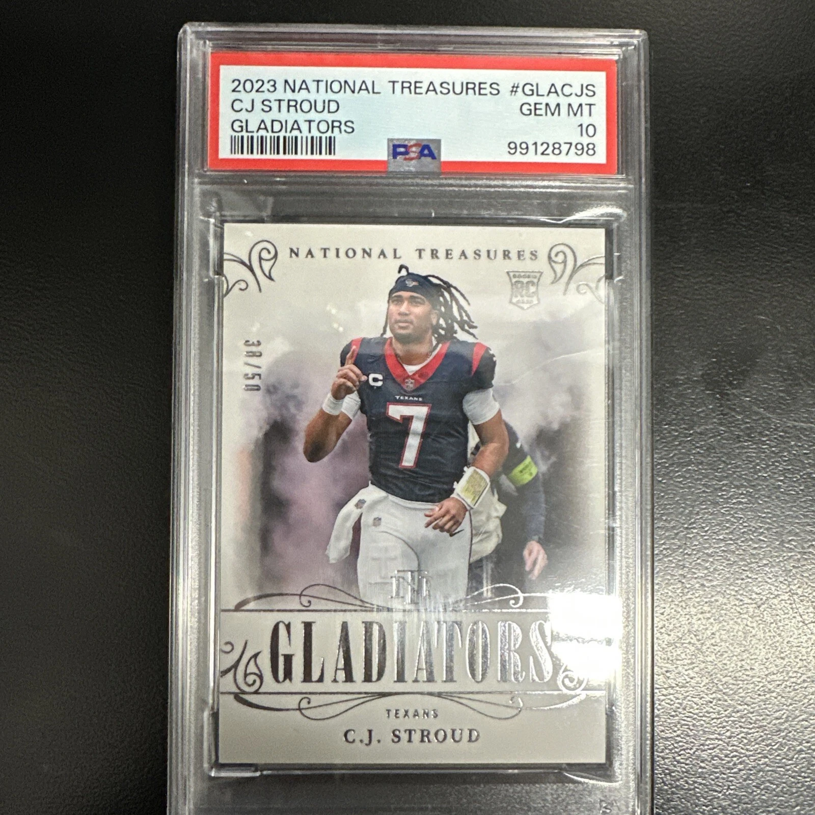 CJ Stroud Panini National Treasures Gladiators #GLACJS Base