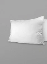 (ONE) OXFORD WHITE STANDARD SIZE PILLOW, 22oz MICROFIBER FILL, HYPOALLERGENIC