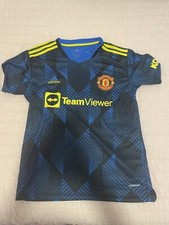 Adidas Mens 21/22 Manchester United 3rd jersey Blue 