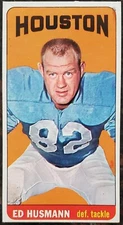 1965 Ed Hussman Houston Oilers NFL Topps Trading Card #79 Nebraska U.S. Army