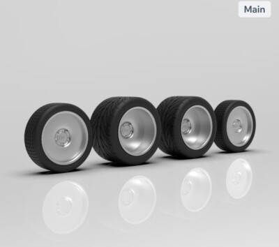 1:64 20  Maximus wheel and tires