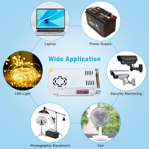 12V 50A 600W Universal Power Supply AC 110V/220V to DC 12V Regulated Switching P - Picture 8 of 12