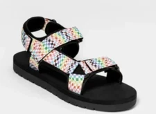 Women's Pride Adjustable Strap A0C10 Debbie Sandals Women 9 Men 7