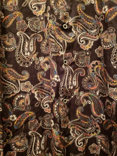 Camicia Robert Graham Apax nera paisley manica lunga vestibilità classica piccola $ 198 vendita al dettaglio - Foto 3 di 7