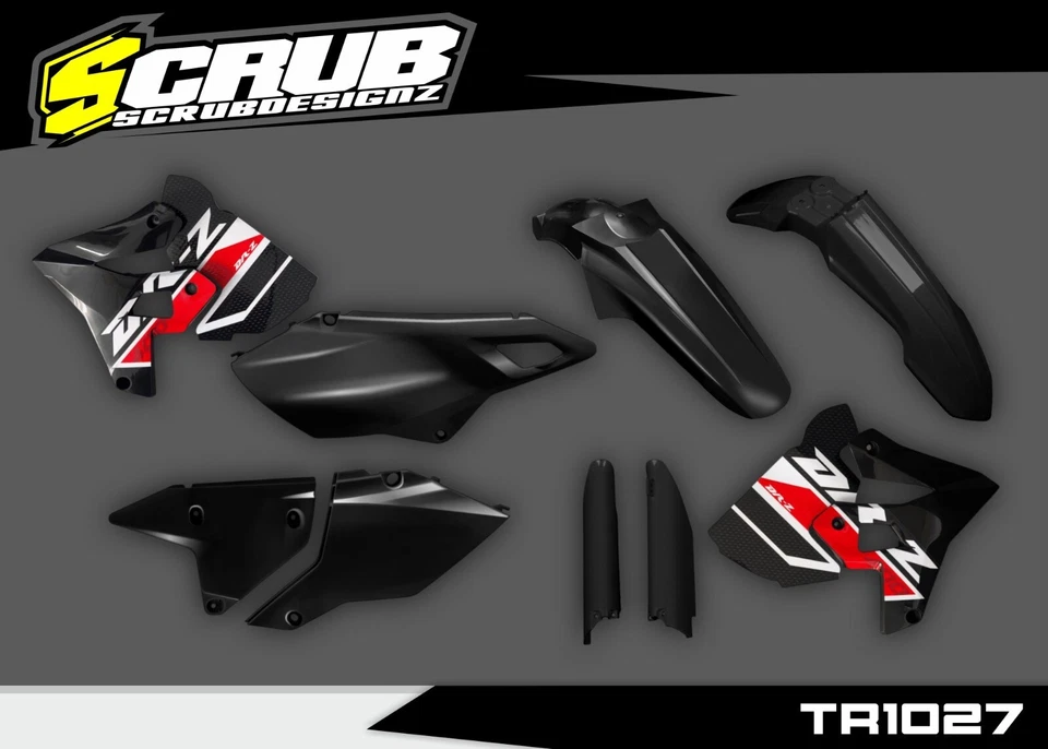 RESTYLE Suzuki DR-Z 400 SM Supermoto 1999-2024 Plásticos + réplica calcomanías aplicadas Foto 4 de 4