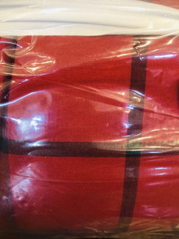 Manta edredón Pottery Barn Anderson a cuadros King Sherpa Navidad roja ropa de cama Foto 3 de 4