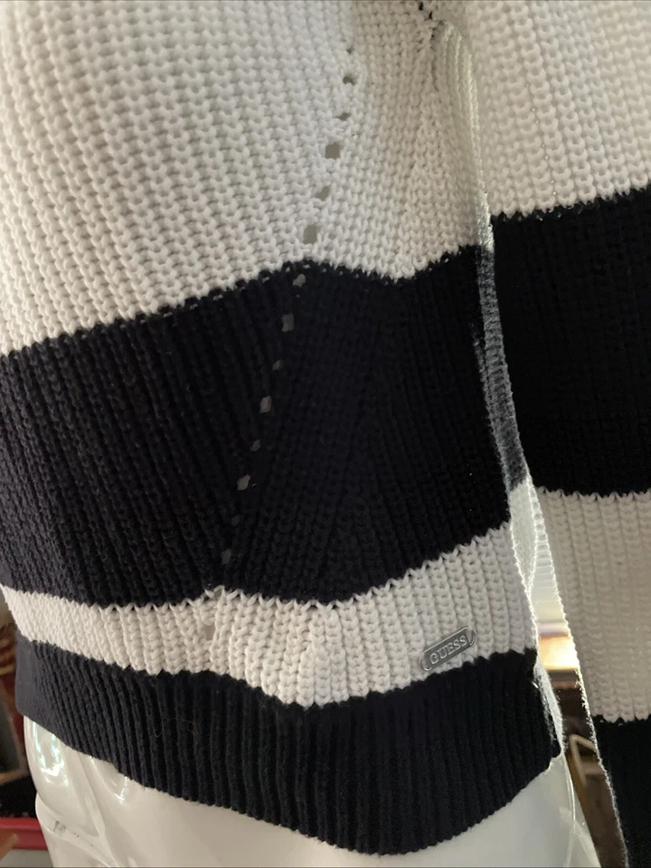 Suéter Pullover A Rayas Guess Vintage Años 90 Recortado Talla XS/S Foto 4 de 4
