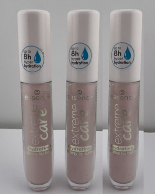 essence Extreme Care Hydrating Glossy Lip Balm, # 01 Baby Rose, 3 PACK