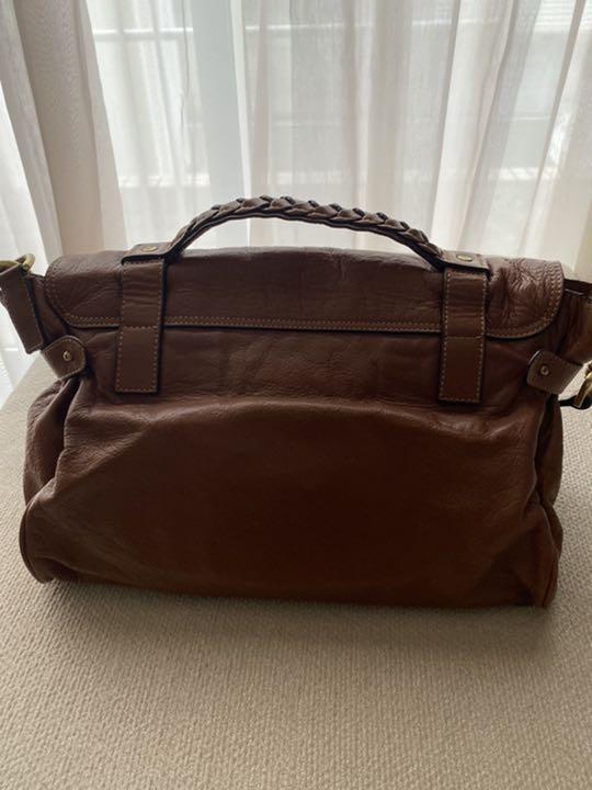 Mulberry Alexa 2way Leather Handbag Shoulder Bag Brown Used