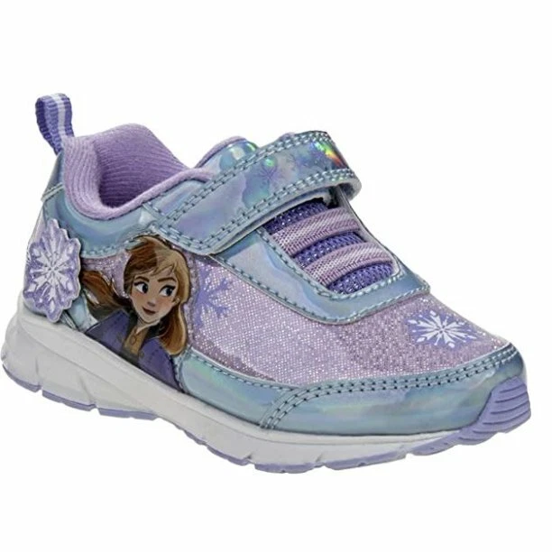 Disney Frozen Anna & Elsa Niñas Iluminadas Zapatillas Zapato, Talla: 7,8, 9,10,11,12 Foto 2 de 4