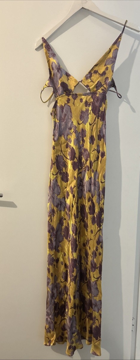 princess polly baby blue dress Cedar City Maxi Dress in Ice Yellow