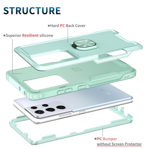 Hybrid Ring Stand Case Heavy Duty For Samsung Galaxy 23 S22 Ultra S21 S10 Plus - Picture 39 of 59