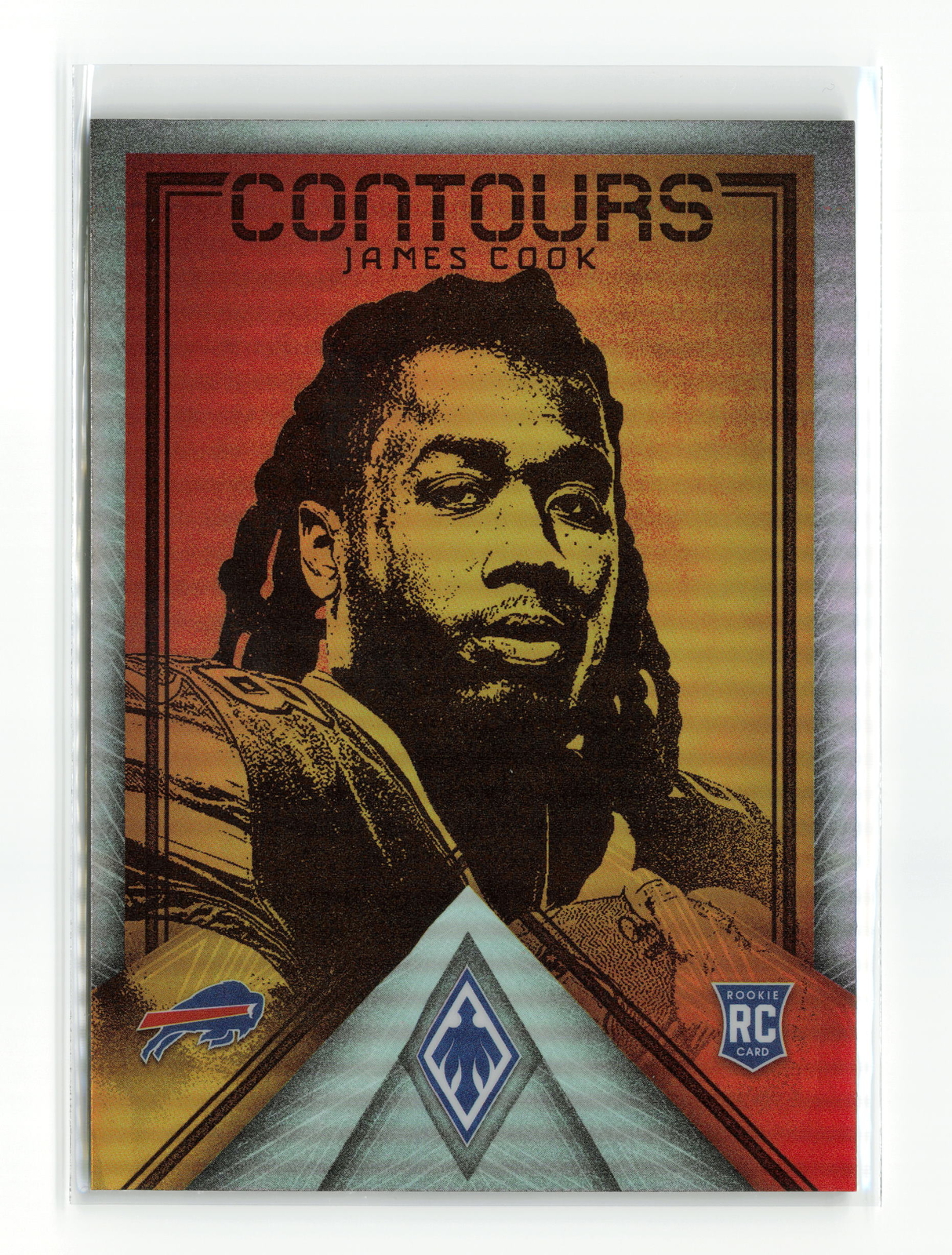 JAMES COOK #ct-19 RC 2022 PANINI PHOENIX BILLS CONTOURS SILVER