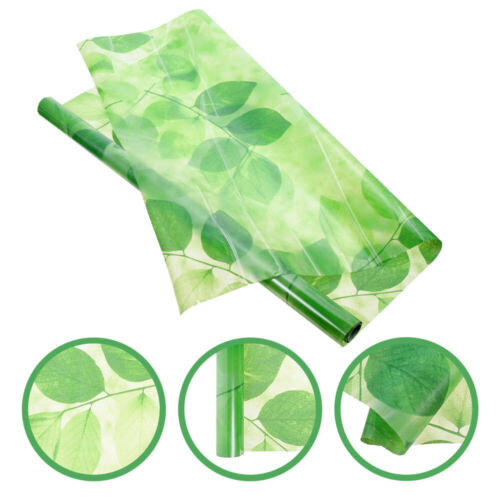  Privacy Window Green Leaves Cling Leaf Frosted Film Anti-UV - Afbeelding 1 van 12