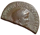 NERO, HALF SESTERZIUM ANNONA, VIDEO ROMAN COIN-WEIGHT 15.4gr-DIAMETER 34.9MM