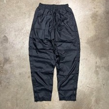Vintage 90s Nike black windbreaker pants tonal swoosh Large