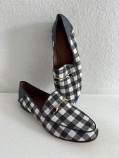 Coach Haley Gingham Loafers 8B NEW