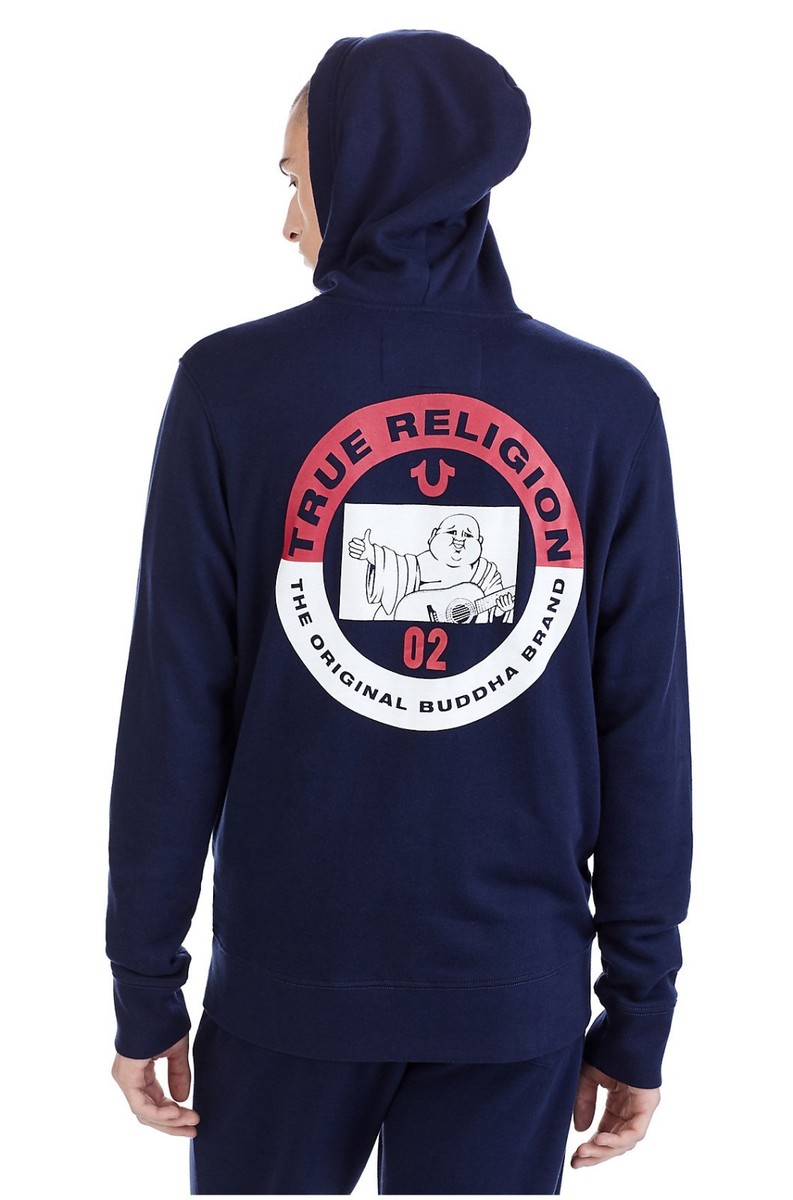 New True Religion Brand Jeans WORLD ACTIVE ZIP UP MENS HOODIE $169