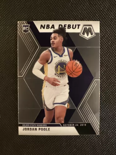 2019-20 Panini Prizm Mosaic Jordan Poole Rookie Card RC NBA Debut Warriors
