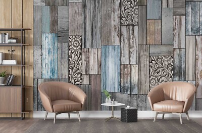 3D Wood Plank Texture Wallpaper Wall Murals Removable Wallpaper 57