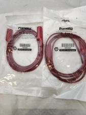 POMONA AL-B-60-2 ALLIGATOR CLIP TO ALLIGATOR TEST CABLE ASSEMBLY 60",   2(LOT)