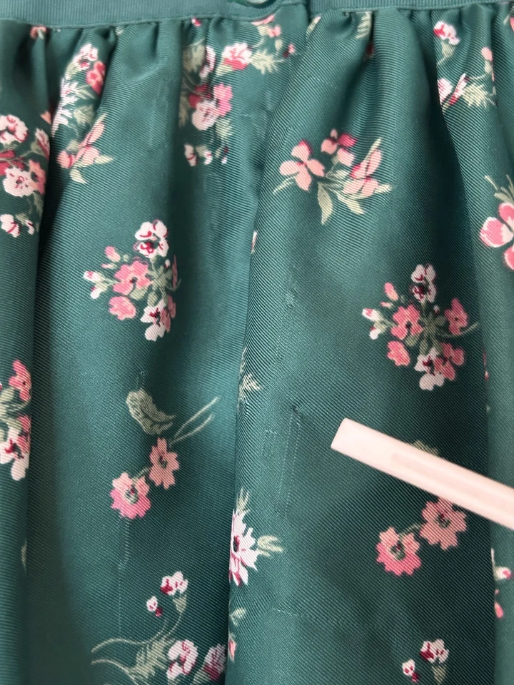 Vestido Janie + Jack Verde Rosa Floral Volantes Primavera Pascua St. Patty's Niñas 2T Foto 4 de 4