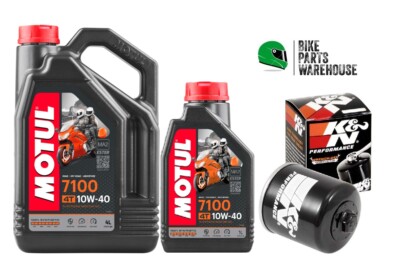 MOTUL 7100 10W40 K&N Oil & Filter Kit For Yamaha YZF R1 2007-2020