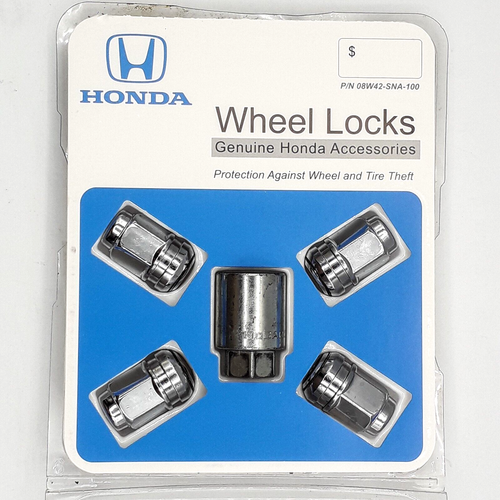 Honda Genuine Accessories 08W42SNA100 Wheel Lock Set (Includes Key
