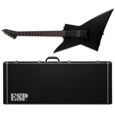 ESP LTD EX Black Metal LH Black Satin Left-Handed Electric Guitar + Hard Case