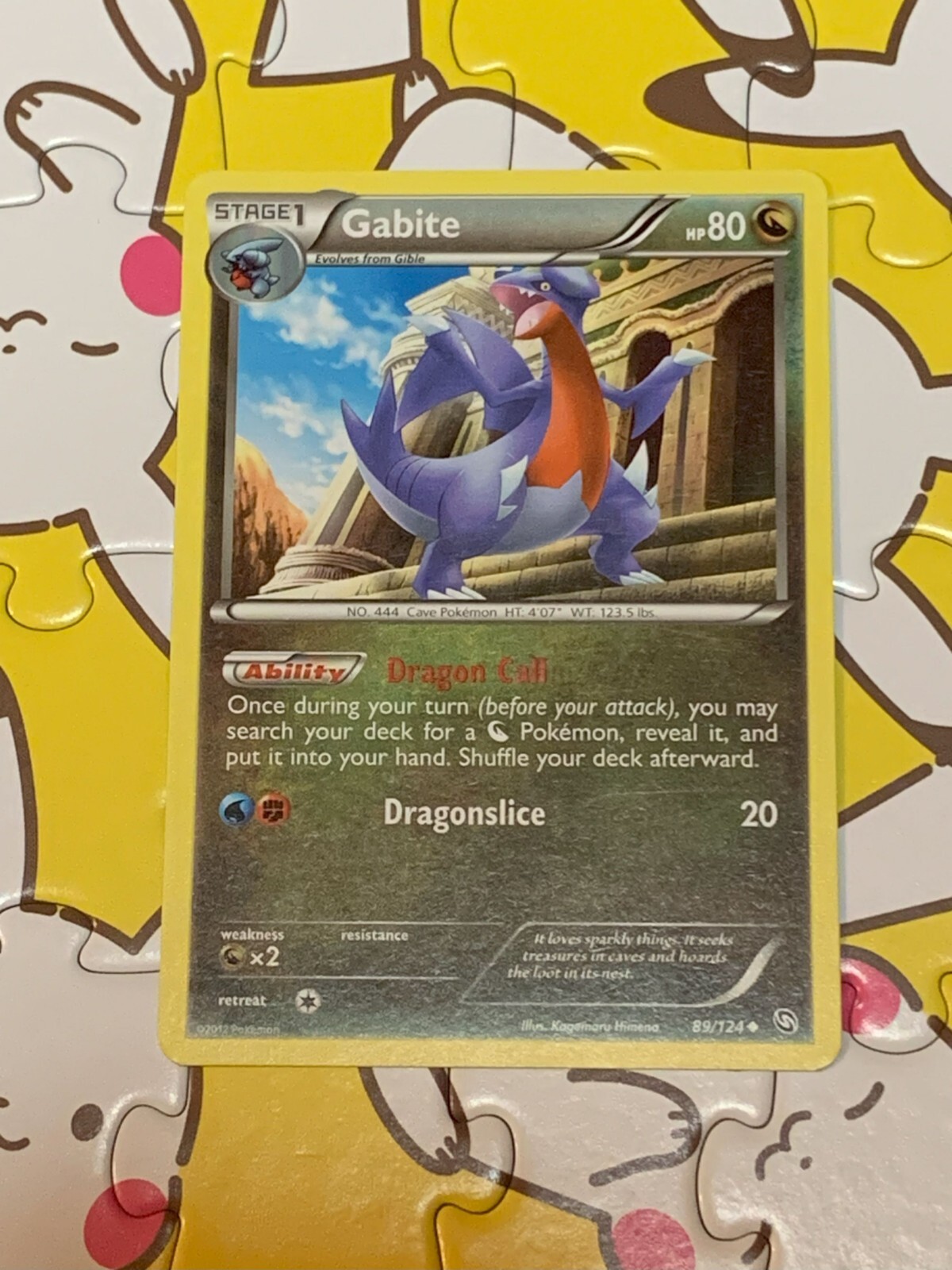 Pokémon TCG Gabite Dragons Exalted 89/124 Regular Uncommon LP