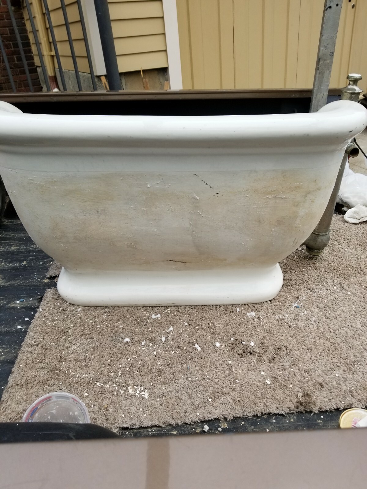 Cast Iron porcelain Coated Sitz Bath eBay