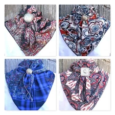 Wild Rag Scarf Western Cowboy Buckaroo Scarves Bandana  Cowgirl soft prints