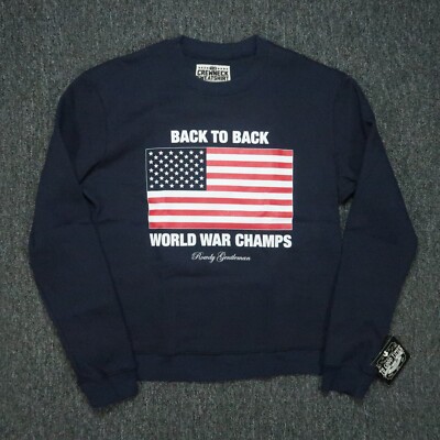 Rowdy Gentleman Sweatshirt Mens Medium Blue Back To Back