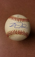 Forrest Wall Signed autographed baseball on used  minor league ball.Rockies