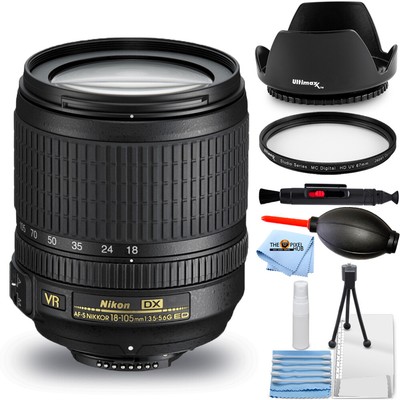 Nikon Af S Dx Nikkor 18 105mm F 3 5 5 6g Ed Vr Lens 2179 Essential Uv Bundle Ebay