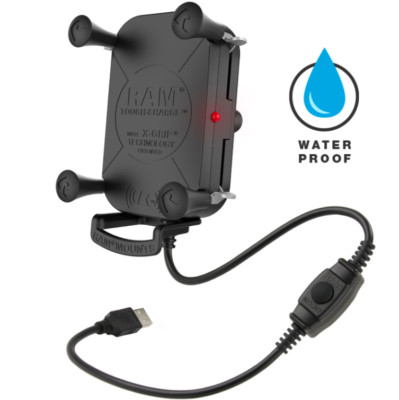 RAM-HOL-UN12WB RAM Tough-Charge  with X-Grip  Tech Waterproof Wireless Charging