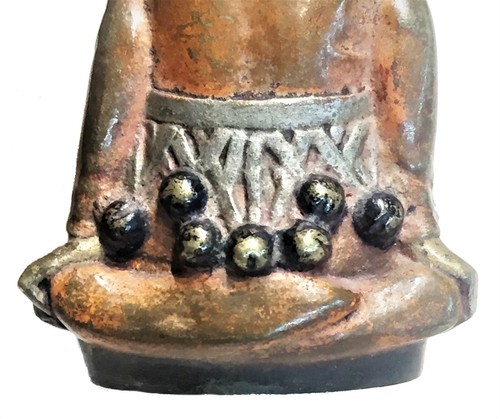 Jugenstil, Harlequin in Golden Mask, Multi-Color Vienna Bronze, Austria, c. 1900 - Picture 9 of 10