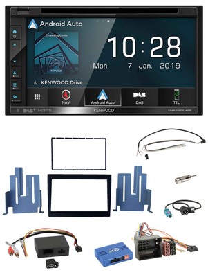 Kenwood DAB TMC USB 2DIN Lenkrad Bluetooth Navigation für Porsche Boxster aktiv