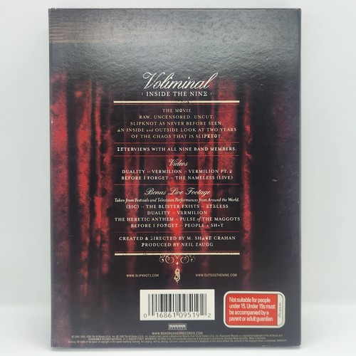 Slipknot Voliminal: Inside The Nine (2006) DISC 1 ONLY *Good Condition* DVD - Picture 5 of 5